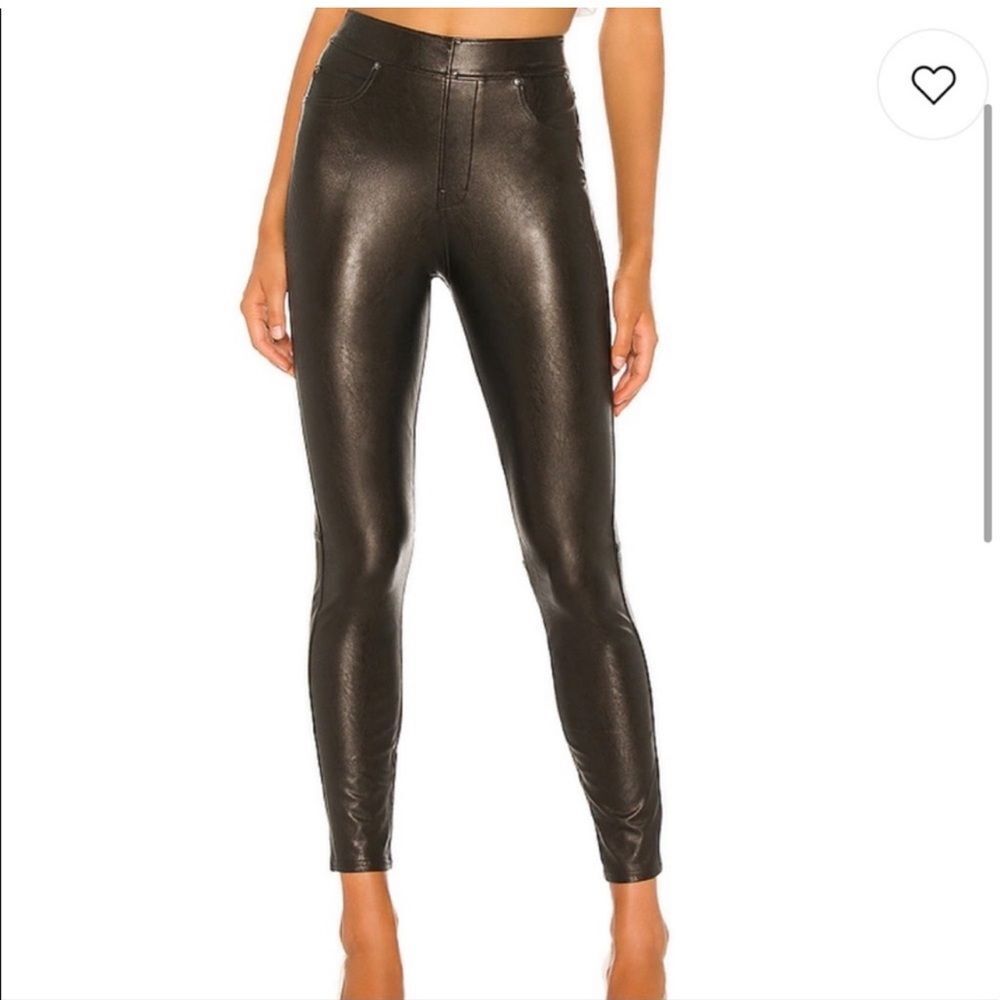 - NEW Spanx Like Leather Skinny Pant BLACK